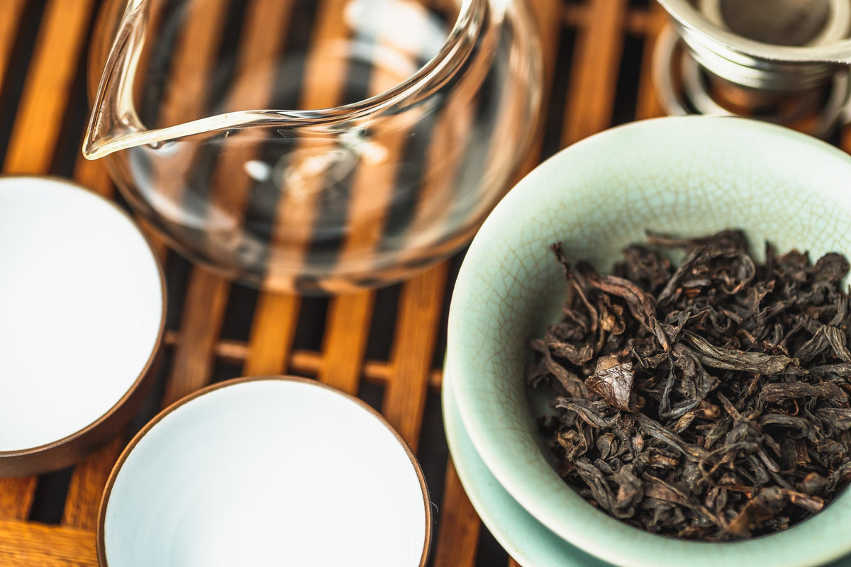 Da Hong Pao Oolong mit Gaiwan