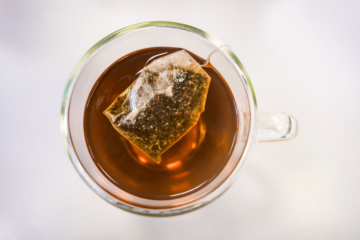 Teebeutel im Glas